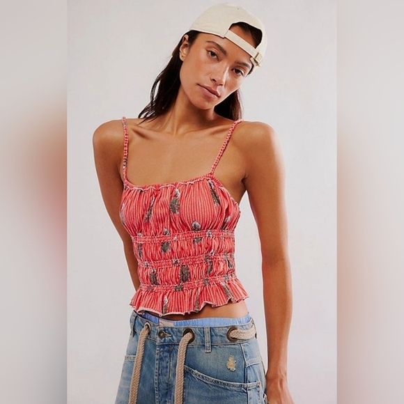 NWOT We The Free Red Dolce Vidta Tank - Picture 1 of 5